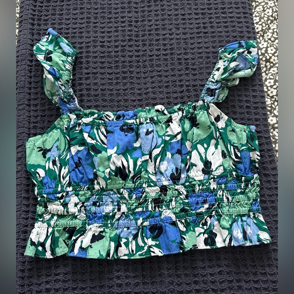 Floral Crop Tank